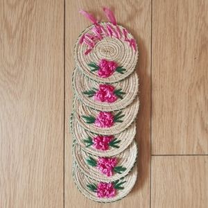 Wicker Seagrass Woven Coaster